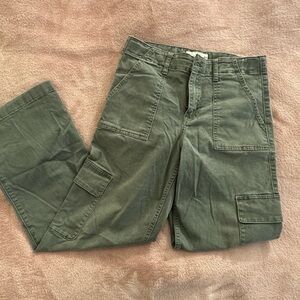 Abercrombie Kids Green Wide Leg Cargo Pants Size 15/16